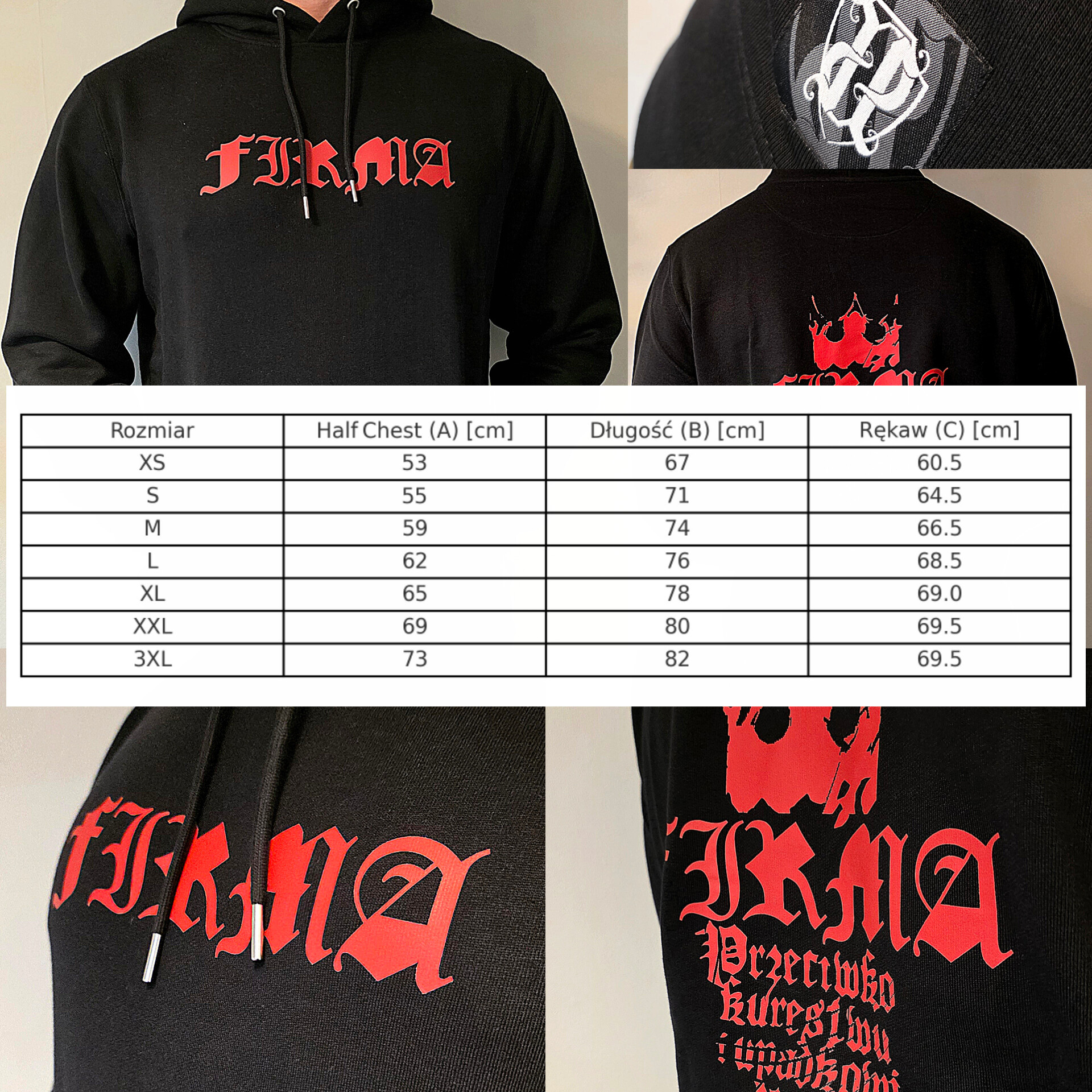 Bluza Firma Red Kaptur PRZEDSPRZEDAŻ - obrazek 8
