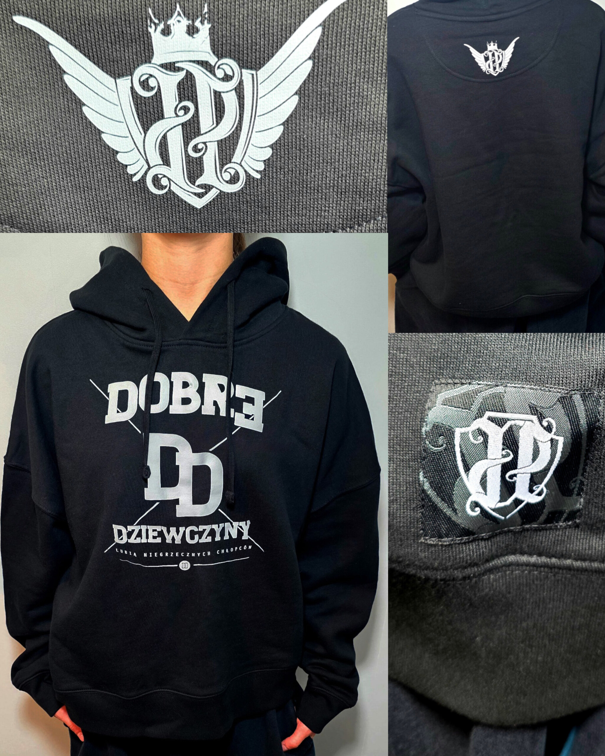 Bluza JP Damska Dobre Dziewczyny Czarna PRZEDSPRZEDAŻ - obrazek 5