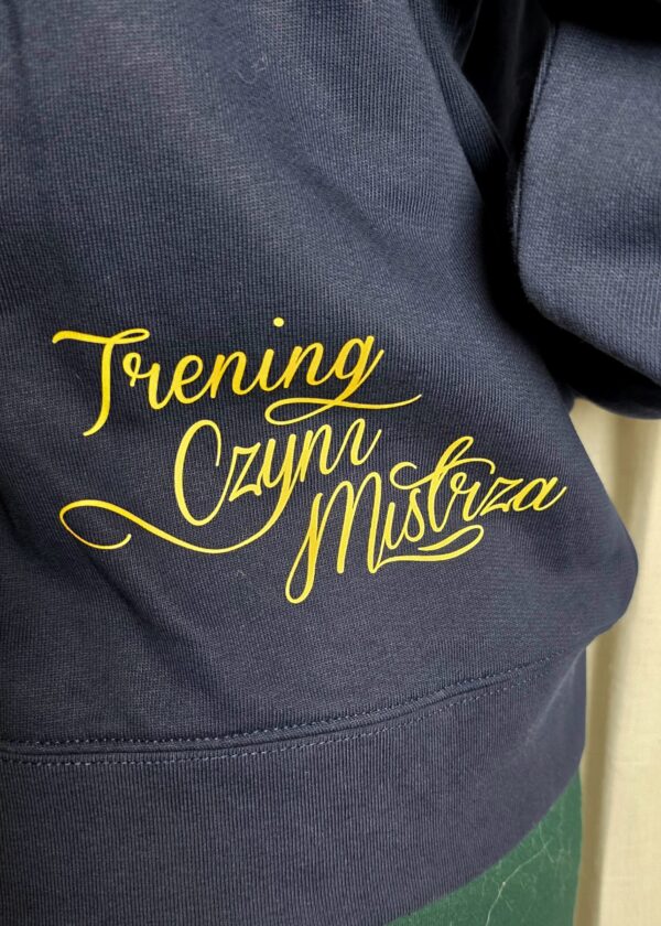 20260110_204233 Bluza DRUŻYNA MISTRZÓW Damska NAVY Zip PRZEDSPREDAŻ