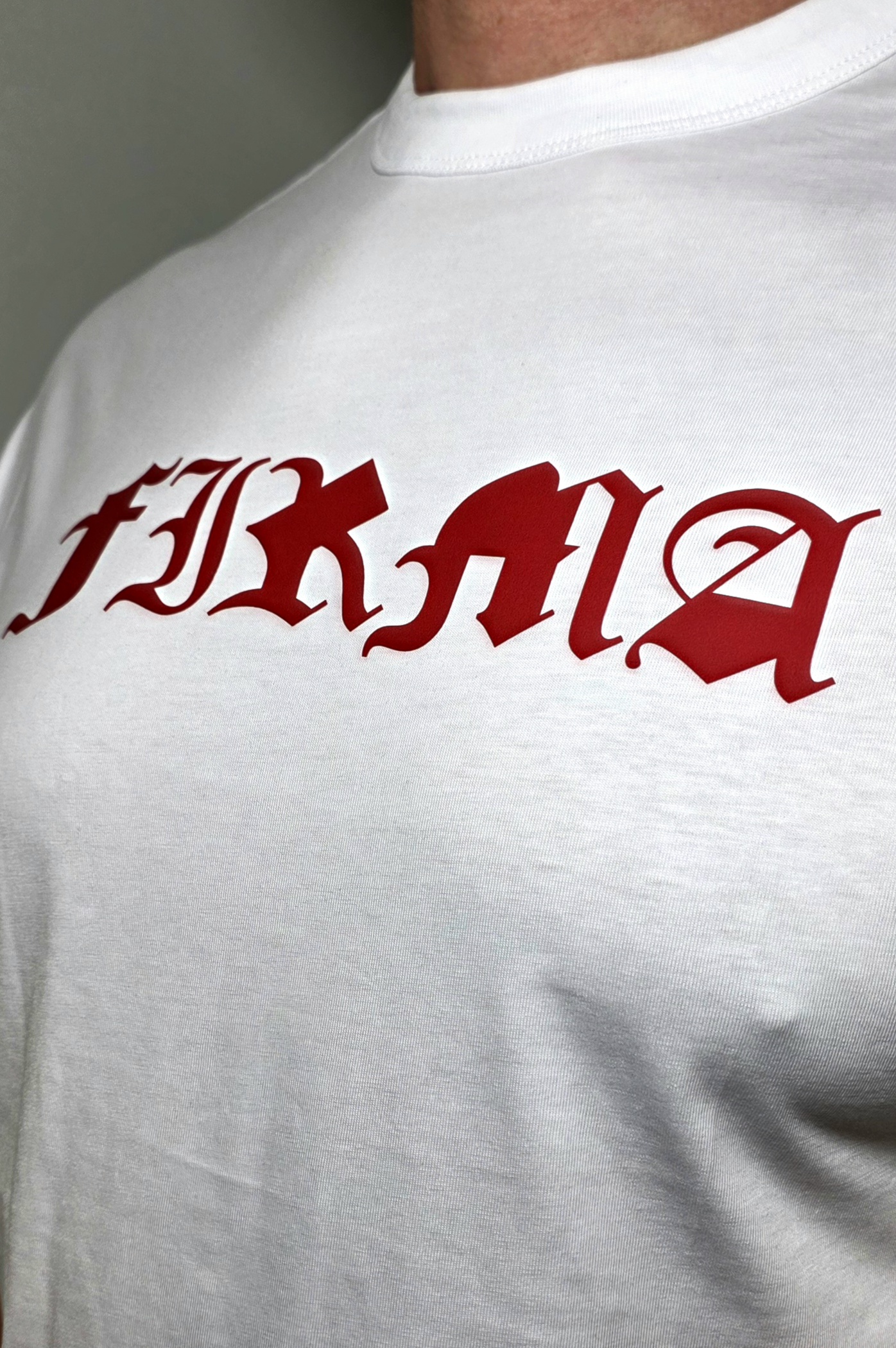 T-shirt FIRMA Red Classic White PRZEDSPRZEDAŻ - obrazek 6
